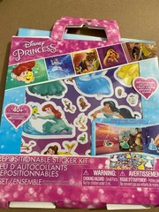 Disney Princess Sticker Kit 2 RepositionableStickerSheet 1 Foldable Scene63Stick