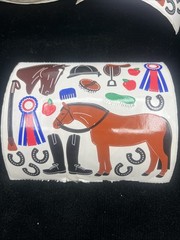 Vintage Frances Meyer Stickers Equestrian 2110-210 On Roll 90 Sheets Horses
