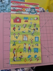 Vintage Sandylion Stickers Dr Seuss The Cat In The Hat 2 sheets New in Pack