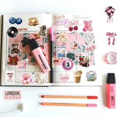 100PCS Pink Coquette Stickers Pack, Cute Aesthetic Bow Girly Stickers for Gir…