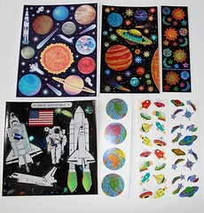 Mrs. Grossman sticker sheet You Choose – space solar system planets rocketship