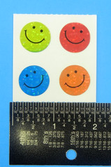 Vintage Prismatic Emoji Faces Sandylion Sticker Mod Sheet 2″x 2″