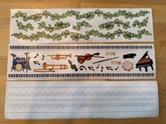 Creative Memories Mrs Grossman Border Stickers Lot Christmas Fall Music