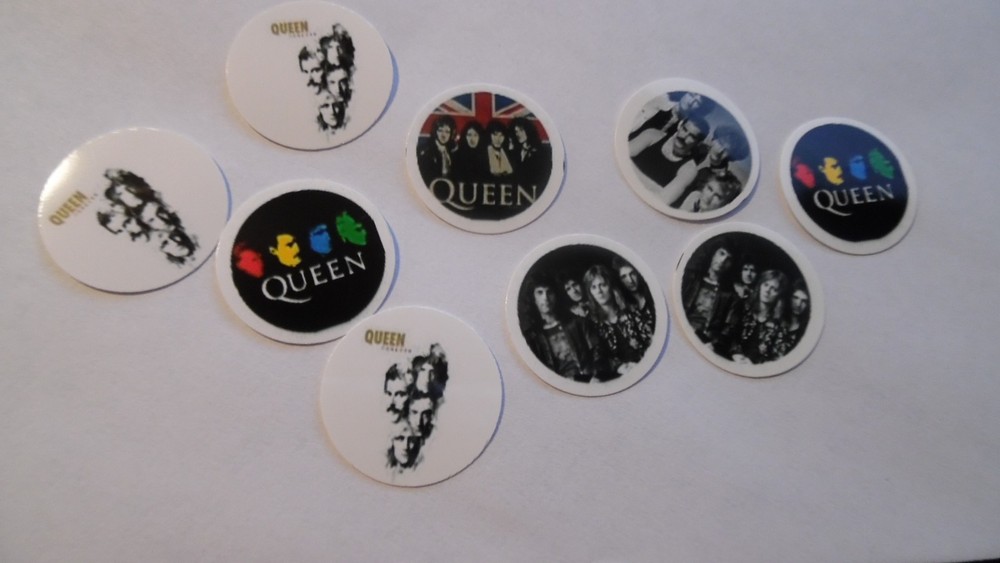 Pre Cut One Inch Bottle Cap Images Queen Rock Band Music Free Ship