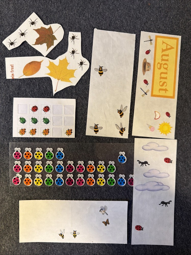 Bugs & Insects Sticker Lot Scrapbook Craft Stickers