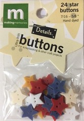 STAR VARIETY ULTRA-THIN BUTTONS(24pc)Making Memories•Asst. Sizes 7/16″-5/8″