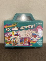Vtg. 1995 Rose Art 500 Mini Activities Stickers Coloring Books Markers Posters