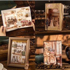 20 Sheets Coffee Girls Paper Stickers Journaling Planner Card Scrapbooking Craft
