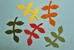 Leaf Die Cuts, Large Leaves – 65-lb. cardstock 2-1/2″ long-12 pcs or 24 pcs