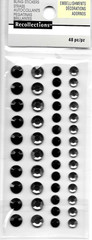 Gems Black Gray Grey Rhinestones Rhinestone Gem Bling Recollections Stickers