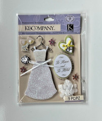 Dimensional Scrapbooking Stickers – Wedding & Love Theme – Ships Free