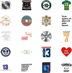 120Pcs Boys of Tommen Series Stickers for Fans Gifts Romance Hockey Binding 13 M