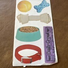 DOG TOYS Stickers Frances Meyer Puppy Bone Collar Tennis Ball Dog Food Bark
