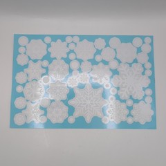 Set Of 9 Christmas Stickers With Snowflakes
