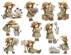 Cute Vintage Garden Junk Journal Embellishments Scrapbook USA PICK A Set