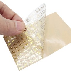 6 Sheets Small 0.18 inch Alphabet Number Stickers Mini 4.5mm, Gold,silver