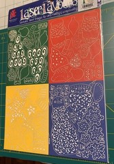 Provo Craft Scrapbooking Laser Layouts Set of 3 Holiday & Floral Designs