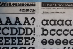 Mecanorma Dry Transfer Lettering, Vintage Fonts #139 Lubalin Graph Medium 15mm