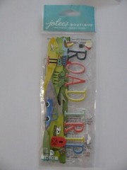 Jolee’s Boutique Dimensional Stickers ROAD TRIP Title 1 Piece NIP