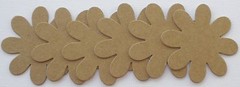 {6} *MEDIUM DAISIES* Daisy Flower Bare Chipboard Die Cuts – 2 1/4″ inch