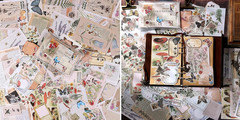 200Pcs Vintage Junk Journal Supplies,Scrapbook Supplies Scrapbooking P
