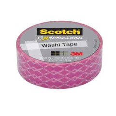 Scotch Expressions Washi Crafting Tape: 0.59 in. x 393 in. Purple Weave 2 Pack