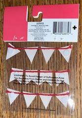 Horizon Group USA Banner Paper Flag Red Whit Blue W/ Shapes Scrapbook Stickers
