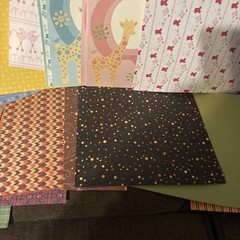 Mermaid Baby Boy Llama 12×12 Paper & Sticker Lot – Scrapbooking