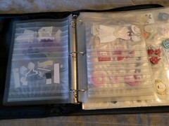 Creative Memories Scrapbooking Organizer Binder w/ Mixed Embellishments Lot