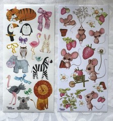 Violette Stickers 2 Sheets Cute Animals