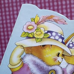 Vintage 80s 90s Cat Notepad Kitty Happy Time Memo Stationary Paper Sheets