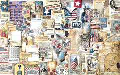 250pcs AMERICA 250 USA JUNK JOURNAL-SCRAPBOOK KIT W/JOURNAL – AUTHENTIC EPHEMERA