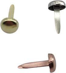 300 Pieces 6Mm round Brads, Paper Fasteners Metal Brads with Storage Box, Paper