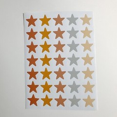 STAR Sticker 5pc a row Dusty Colors 15mm New From Japan with tracking