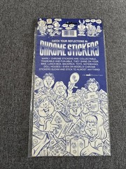 NEW! Vtg! 1984 Chrome Stickers Morgan Mark 1 Large Sheet USA Dixie Pride Trump