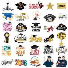 100 Pcs Graduation Stickers 2026, College Stickers, Class of 2026 Stickers fo…