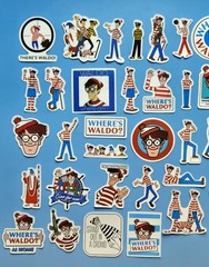 Where’s Waldo Stickers Set (50 Pcs) Novelty Stationery Scrapbook -Waterproof