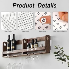Number Stickers, Number Stickers 1-100, 2500 PCS Vinyl Consecutive Number 25 for