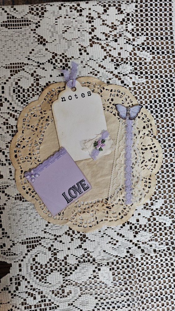 Lavender Junk Journal Embelishments
