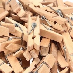 Mini Pegs Natural Wooden Craft Cloth Photo Wood Hanging Small Spring Clips 25mm