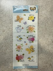Lot of 7 VTG y2k Stickeroni Hallmark Sticker Sheets Flowers Spring Greetings
