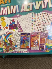 Vtg. 1995 Rose Art 500 Mini Activities Stickers Coloring Books Markers Posters