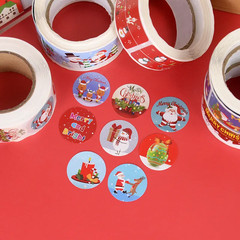 Merry Christmas Theme Stickers Seal Labels For DIY Gift Packaging Holiday Decor
