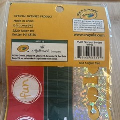 Crayola Specialty Borders Prism Colors Chalk Board Create Fun Draw Art Imagine