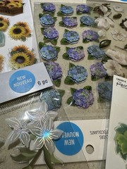 Dimensional Stickers Flowers Roses Floral The Paper Studio 8 Sheet Lot