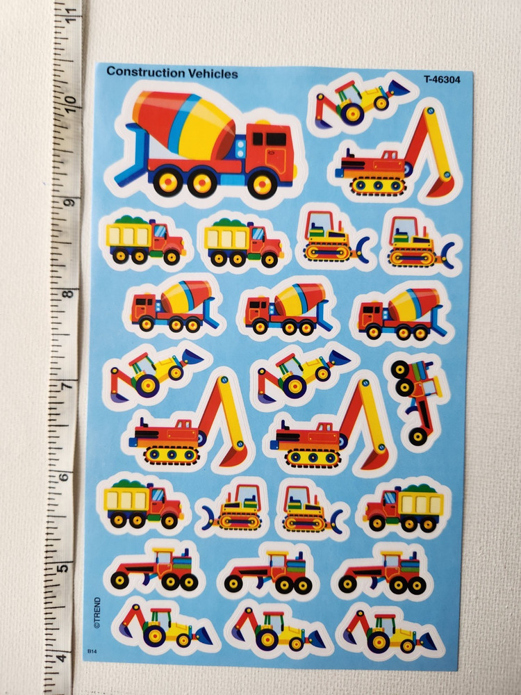Trend stickers 1 sheet – construction vehicles