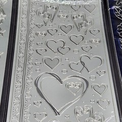 The Paper Studio Starfoam – Peel-off Stickers – Black Silver – Flowers Stars New