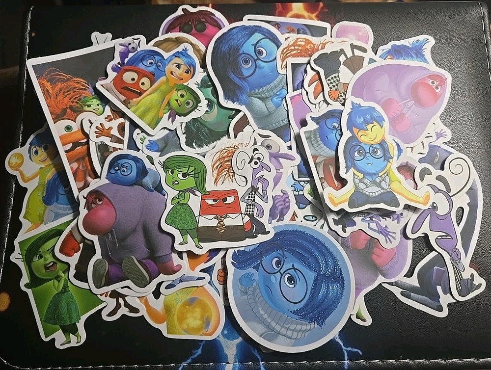 50 Pcs Random Inside Out 2 Themed Stickers | Disney Stickers