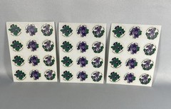 VINTAGE ORIGINAL 1982 CTP VIOLET SCRATCH ‘N SNIFF STICKERS – 3 FULL SHEETS MATTE