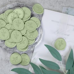 Wax Seal Stickers – Baby’s Breath Wedding Invitation Envelope Seal Stickers, …